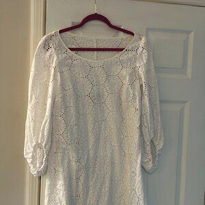 Etcetera size 6 100% cotton white dress